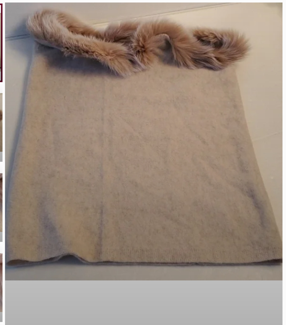 Nude Cashmere Finland Fox and Cashmere snood